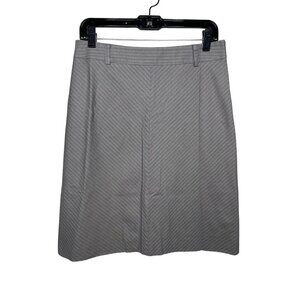 Kenneth Cole New York Gray Pinstripe A-Line Skirt Size 8 Career Work